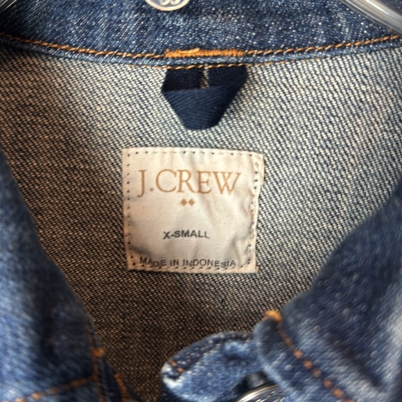 J. CREW Stretch Jean Denim Jacket EC XS - Picture 3 of 4